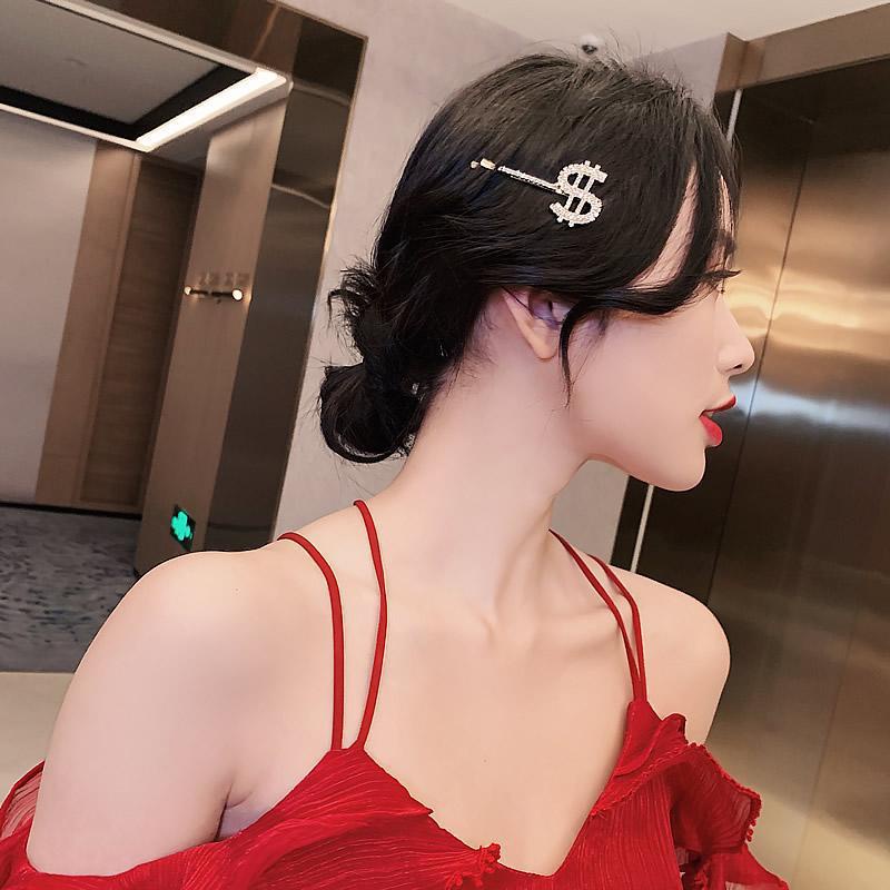 Kẹp tóc hình ký hiệu đô la thời trang Nhật Hàn cho nữ