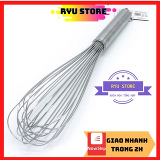 Đánh trứng inox ❤️𝑭𝑹𝑬𝑬𝑺𝑯𝑰𝑷❤️Cây Đánh Trứng Inox Bằng Tay Tiện Dụng 25 cm