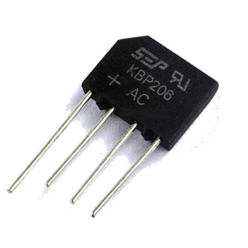 Diode Cầu 2A 600V KBP206 Vuông