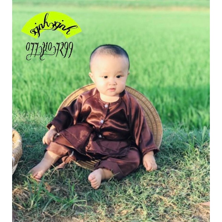 Bộ ba bà nâu trắng cho bé trai bé gái