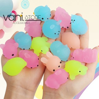 [ DẠ QUANG ] QUISHY MOCHI HÌNH THÚ DỄ THƯƠNG , ĐỒ CHƠI BÓP MỀM SIÊU ĐÃ TAY - VANI STORE [VPP00005]