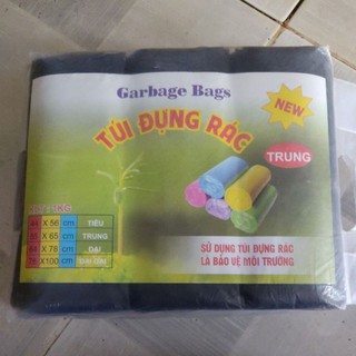 Túi đựng rác màu đen size trung 1kg