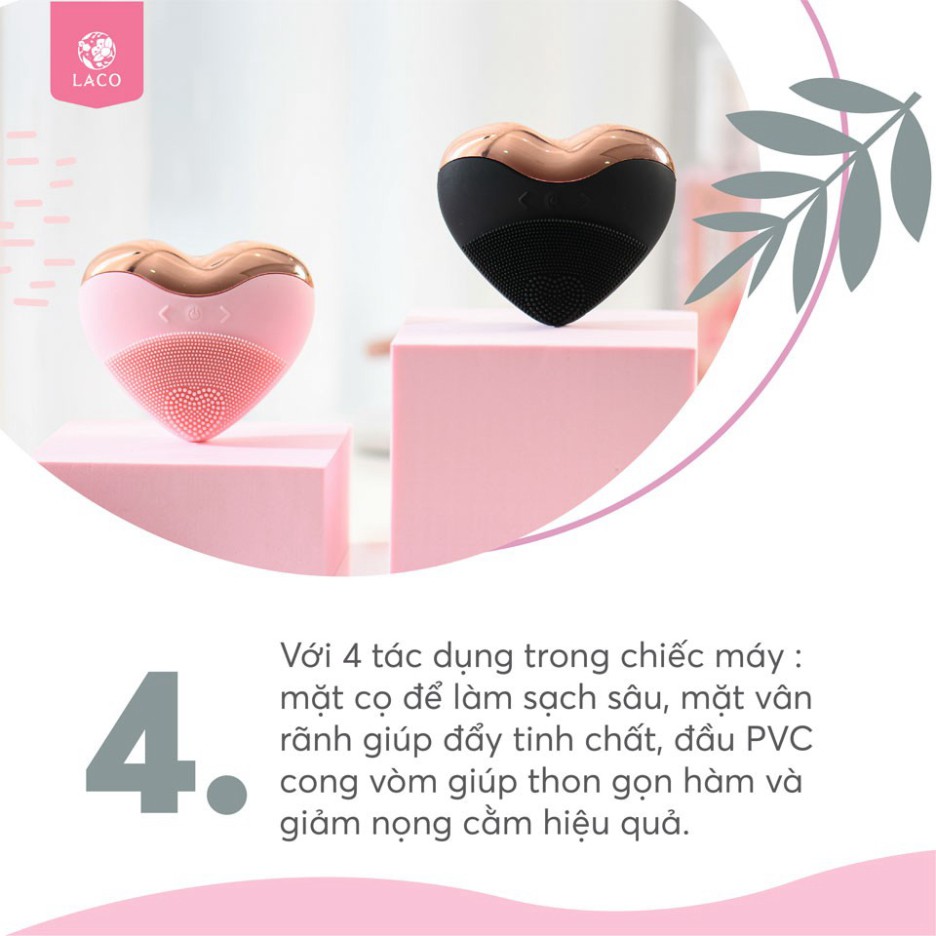 Combo Máy rửa mặt Laco Luxury và Rửa mặt DNA chính hãng tác dụng nâng cơ địa, sạch sâu, đẩy tinh chất BH 12 tháng LITIC