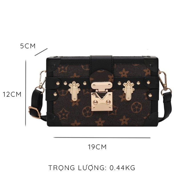 [RẺ NHẤT SHOPEE] Túi hộp LV đeo chéo nữ sang chảnh XC-8267, túi xách đeo chéo, đeo vai công sở