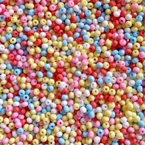 5-10-25gam hạt nhựa góc cạnh bánh cam 4mm màu đục