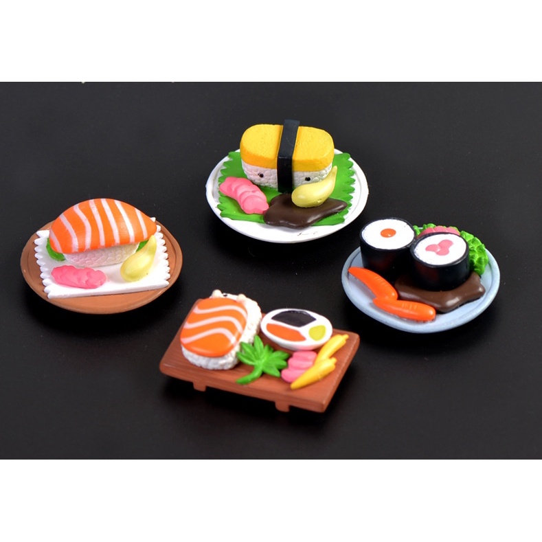 Đồ chơi Mô Hình món Sushi giả đồ chơi nhập vai Sushi trưng bày trang trí