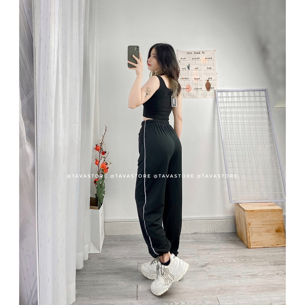 Quần jogger viền dạ quang