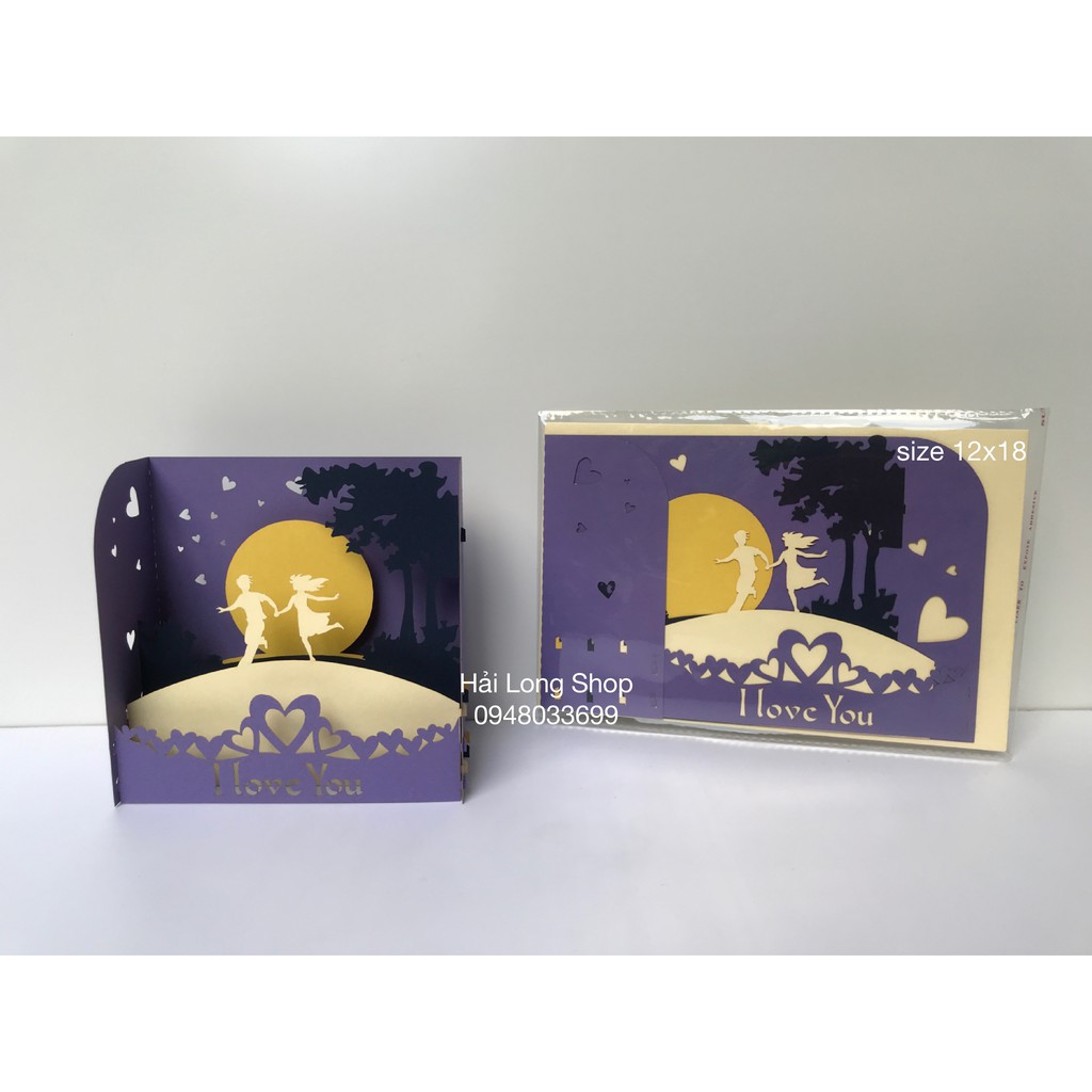 Hộp Tình Yêu 9  - Love - Thiệp 3D