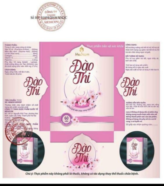 COMBO Viên Uống Đào Thi + Kem Bôi Đào Thi | BigBuy360 - bigbuy360.vn