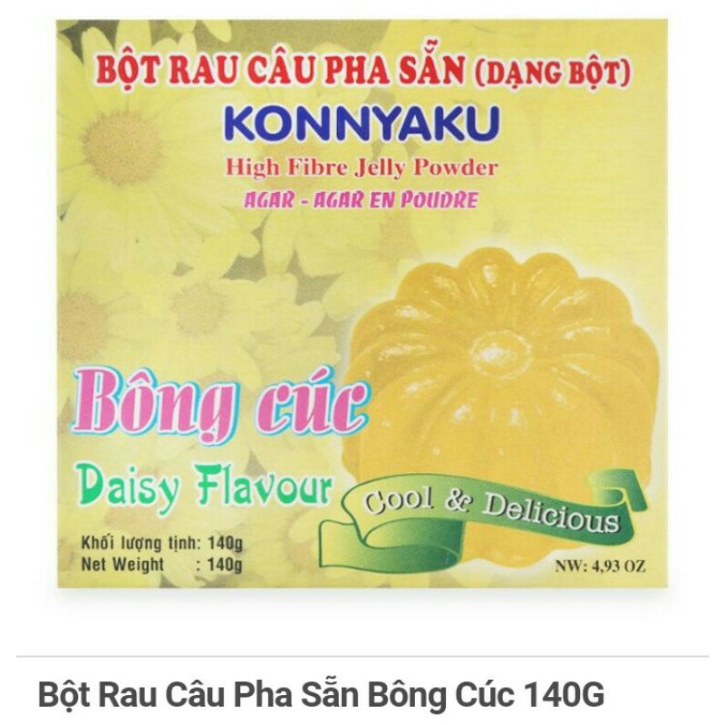 Bột Rau Câu Pha Sẵn Bông Cúc 140G
