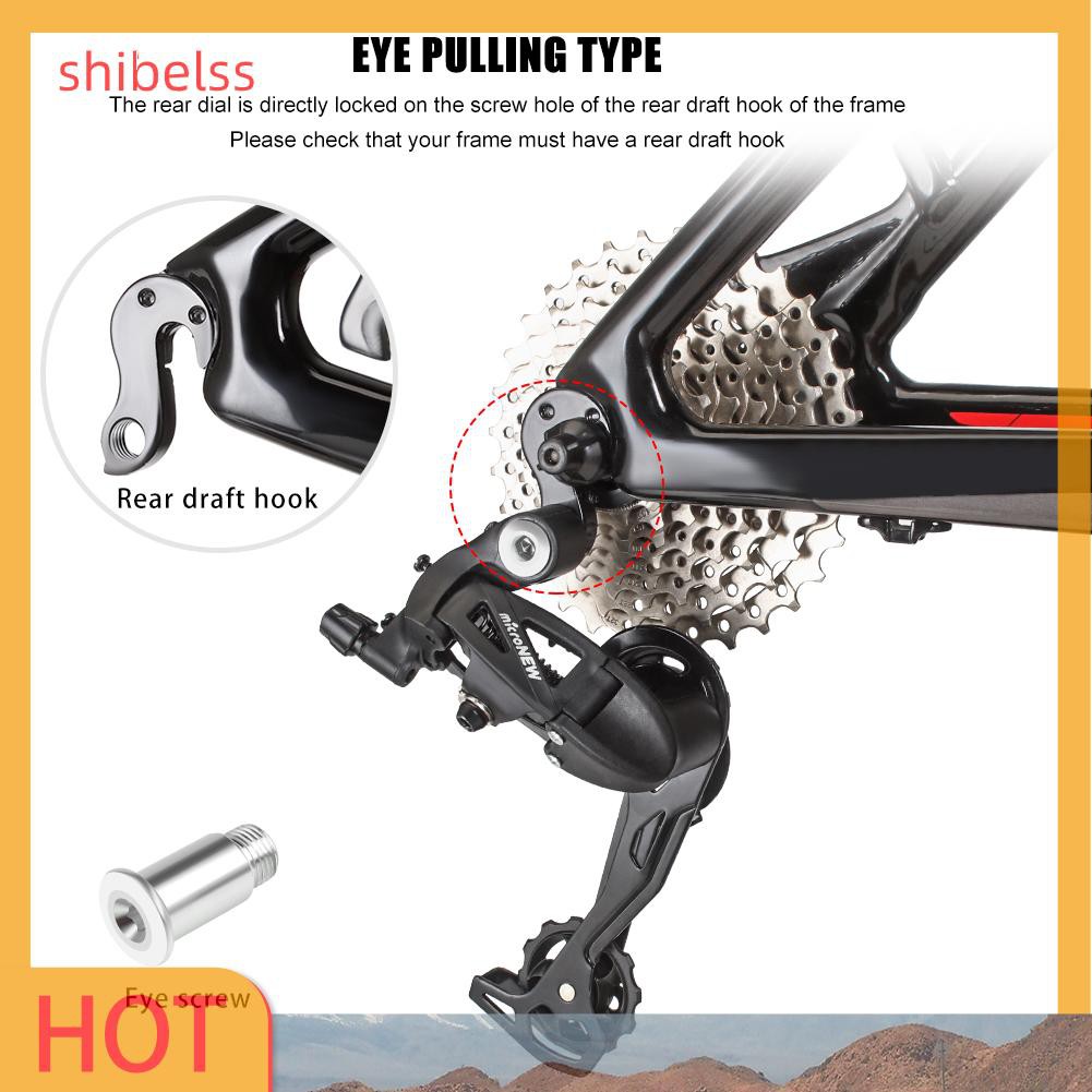 （ʚshibelss）Plastic Steel Bike Rear Trigger Shifter Shift Lever Bicycle Rear Derailleur