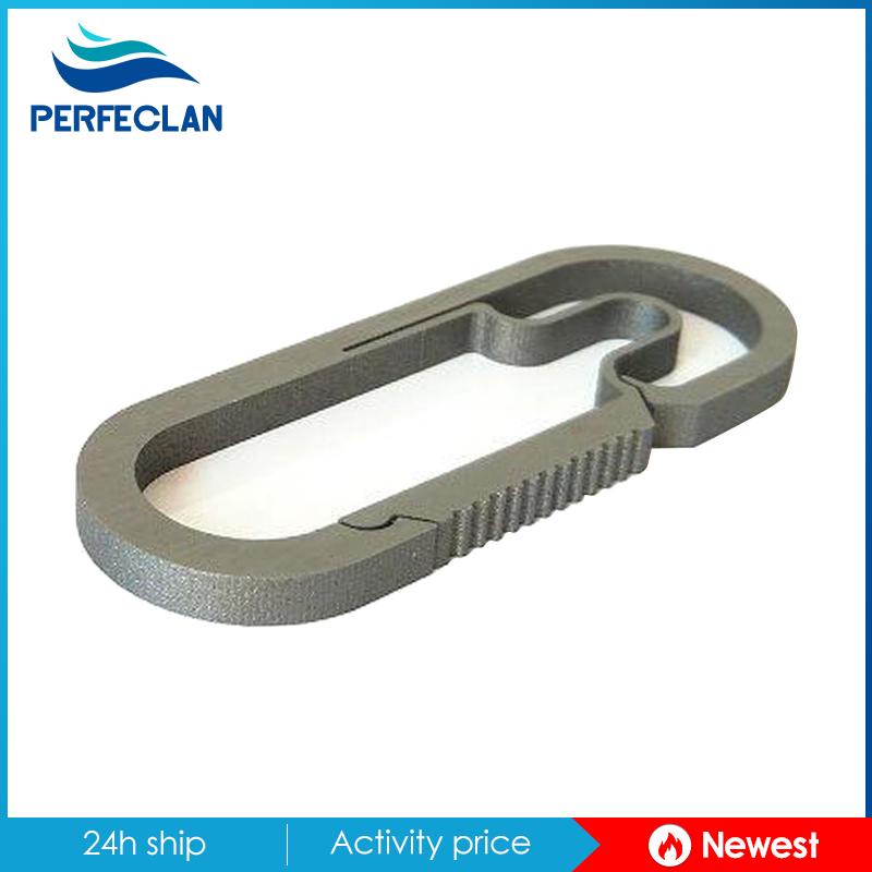 Móc Khóa Carabiner Bằng Titan Màu Bạc 7cm