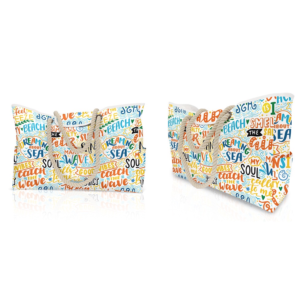 Túi Xách Tote Kẻ Sọc Cỡ Lớn Thời Trang Đi Biển Mùa Hè 2022