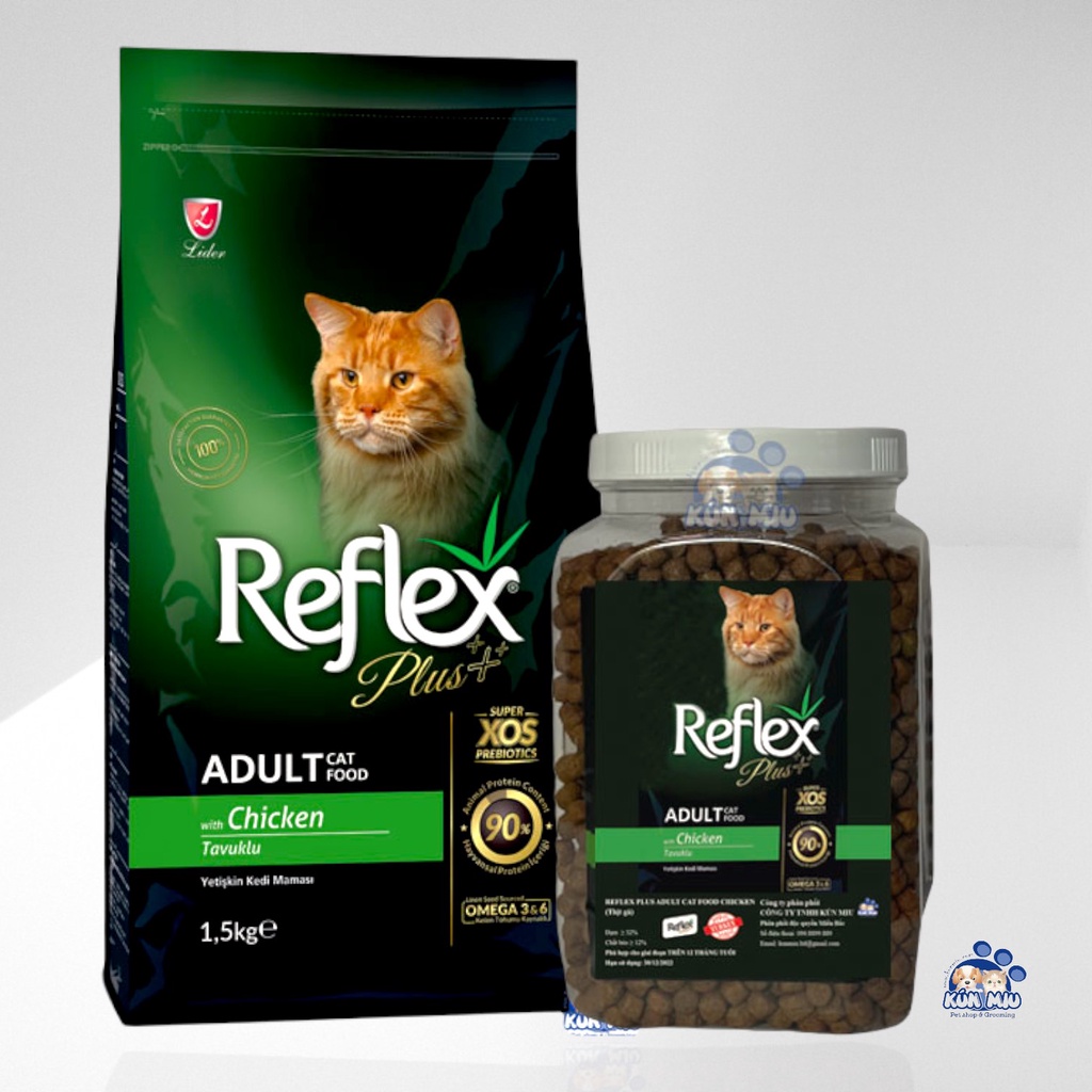 Thức ăn hạt Thổ Nhĩ Kỳ cao cấp dành cho mèo Reflex Plus Adult vị thịt gà