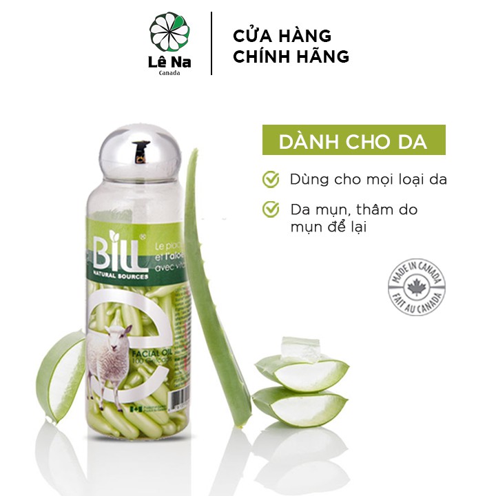 Viên Bôi Nhau Thai Cừu Bill Sheep Placenta 100 Viên Của Canada (màu xanh)