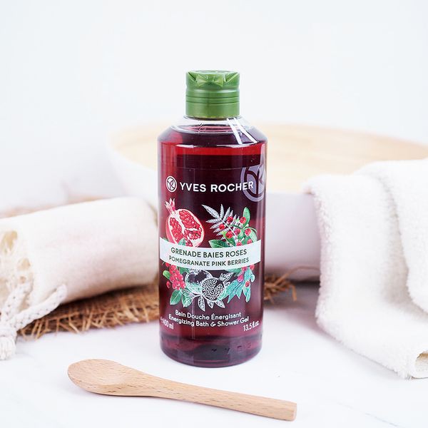 [CHÍNH HÃNG] Sữa Tắm Yves Rocher Cotton Flower Pomegranate Relaxing Bath &amp; Shower Gel 400ml