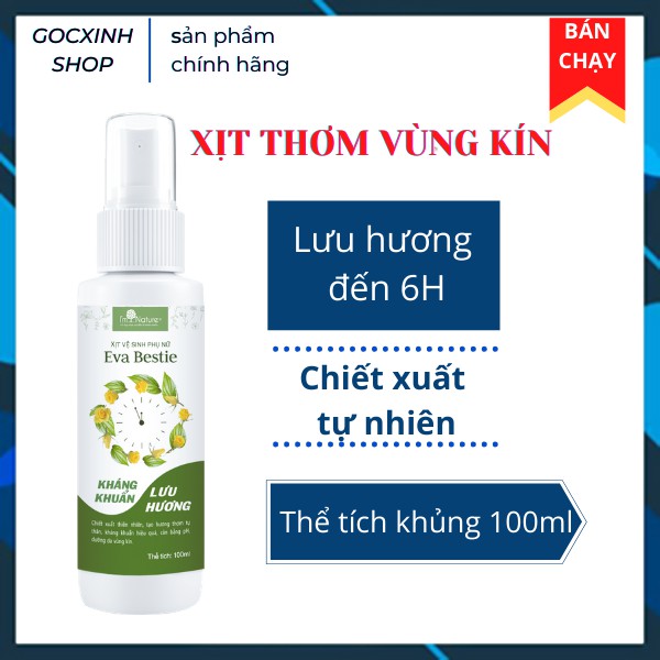 Xịt Khử Mùi Eva Bestie - Lưu Hương Quyến Rũ 100ml