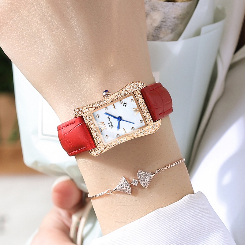 Đồng Hồ Đeo Tay CHENXI Màu Vàng Hồng Sang Trọng Chống Nước Dành Cho Nữ