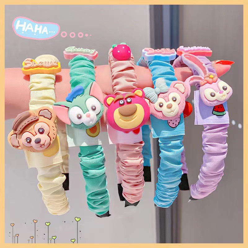 Bờm tóc kẹp tóc cho bé hình thú đang yêu, bờm nhún chun động vật hoạt hình dễ thương cho bé gái