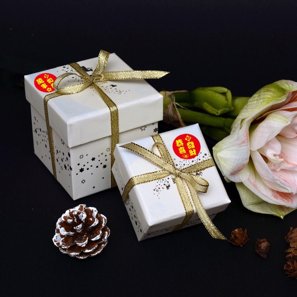 CHOOKEY Cuộn 500 Miếng Dán Trang Trí Năm Mới Kích Thước 2.5cm