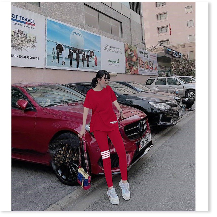 SET BỘ THUN NỮ,THIẾT KẾ CHẤT LIỆU VÃI CO GIẢN 4C,THÍCH HỢP ĐI CHƠI,DẠO PHỐ.. LANA FASHION