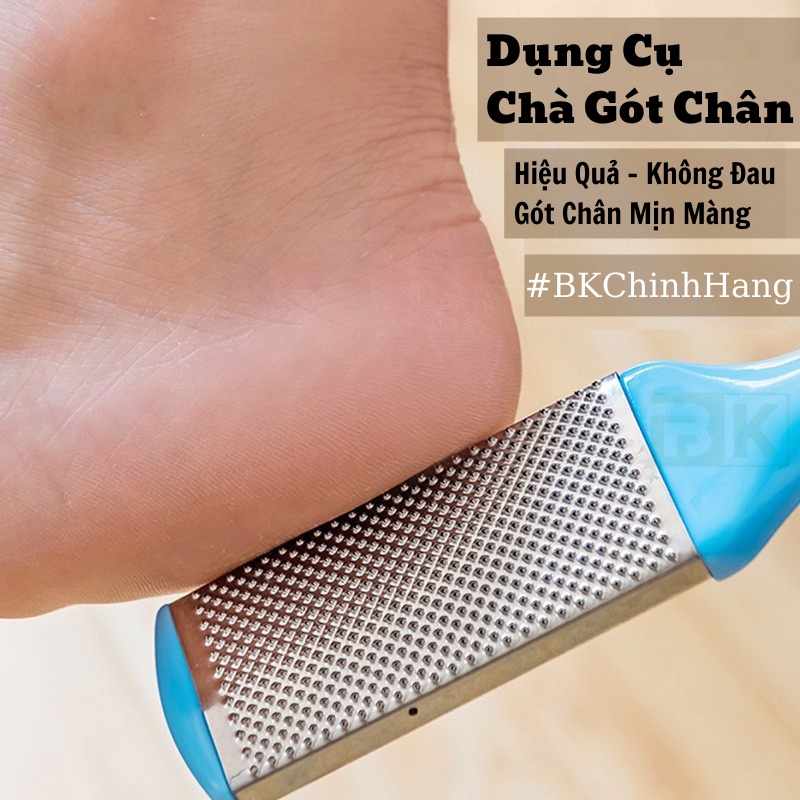 Dụng Cụ Chà Gót Chân, Cọ Gót Chân - Tẩy Da Chết, Làm Mềm Mịn Gót Chân - Cấu Tạo Từ Nhựa Cứng & Inox
