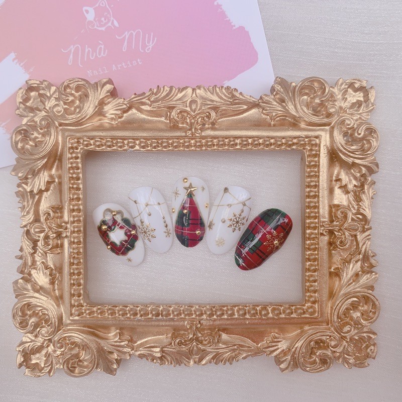 [Nail Box] móng úp thiết kế noel