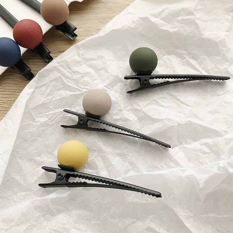Kẹp tóc Frosted Màu sắc rực rỡ Ins Style Dễ thương cho Quà tặng trang trí bằng vải