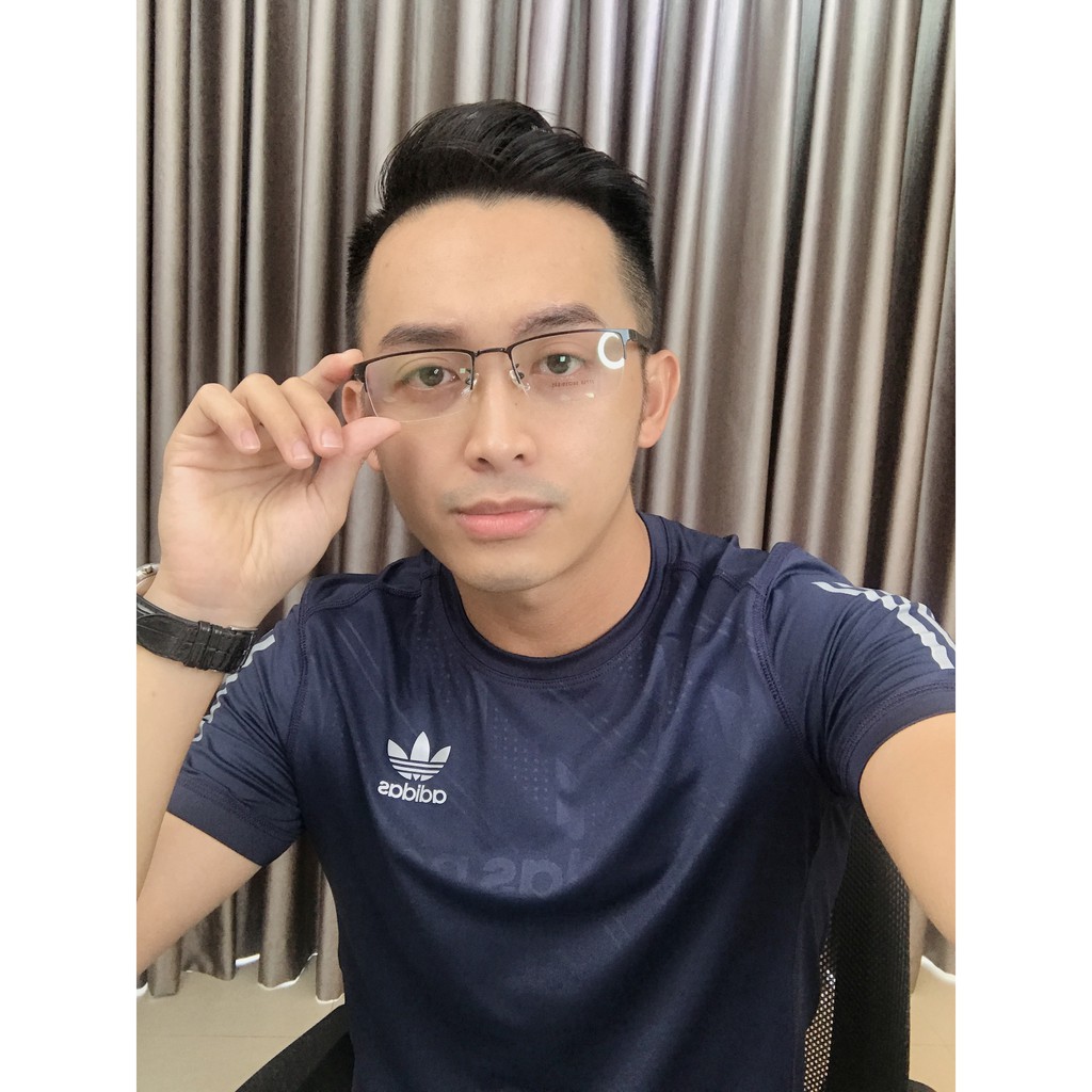 Gọng kính Vuông Hợp Kim Siêu Nhẹ Ouress J7758 Cực Nhẹ Nam Tính