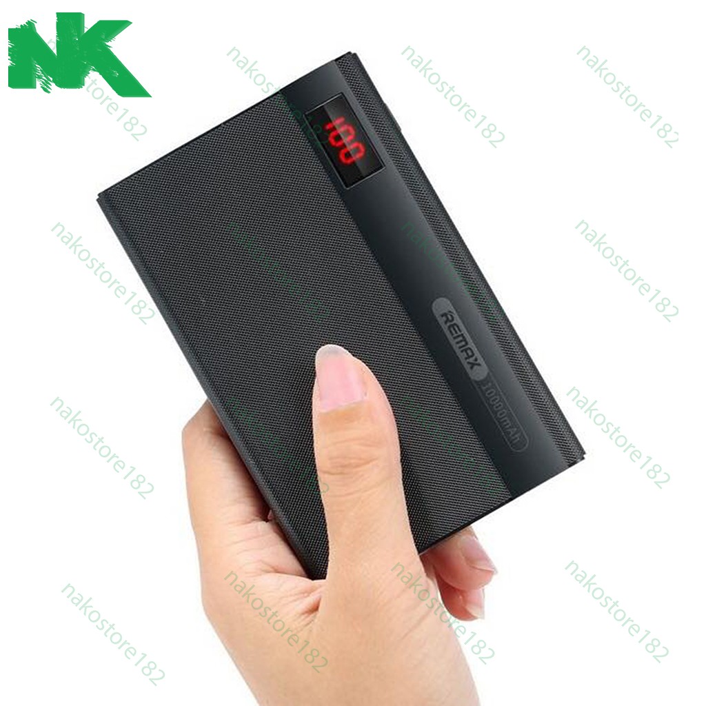 Pin sạc dự phòng Remax RPP - 53 10000mAh Nhỏ gọn - Có sạc nhanh max 2A - Chính hãng - BH 12 Tháng