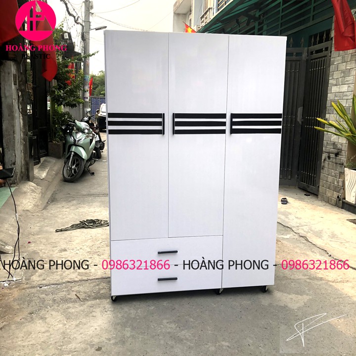 Tủ nhựa đài loan 3 cánh ĐẸP (1M23 X 1M85) Miễn phí vận chuyển tủ quần áo bảo hành 2 năm | BigBuy360 - bigbuy360.vn