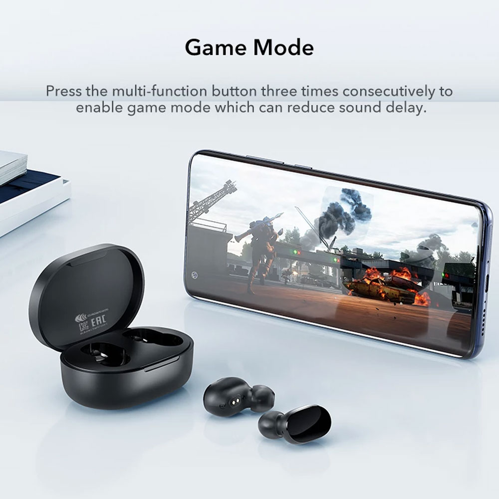 ✩ Xiaomi mi true wireless earbuds basic 2s Bluetooth 5.0 touch control TWS earphone gaming mode USB C headphone 【vrru】
