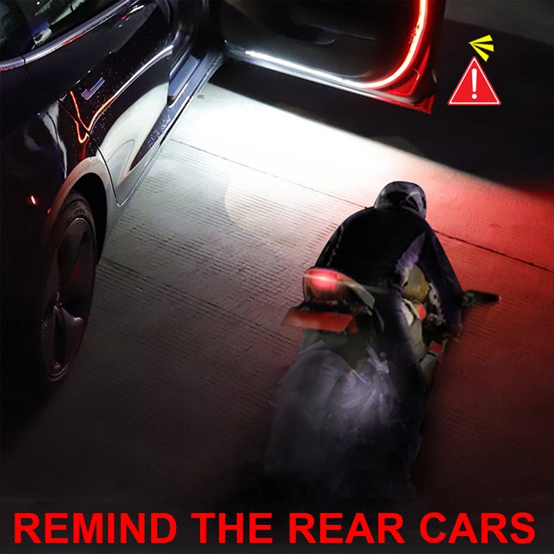 Dải đèn LED 12V nhấp nháy an toàn cảnh báo mở cửa xe hơi