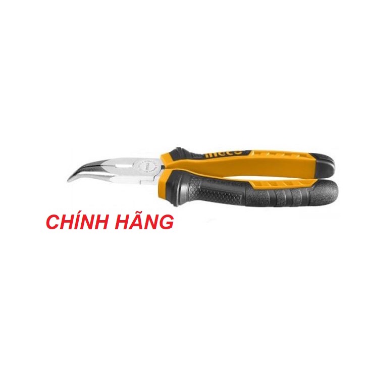 ĐỒ NGHỀ INGCO Kềm mũi cong 6&quot;/160mm HBNP08168 (Cam kết Chính Hãng 100%)