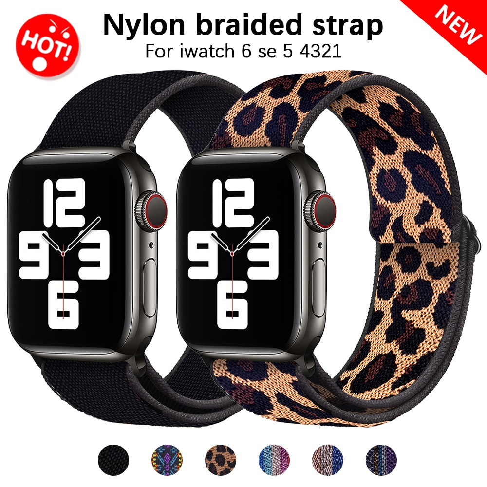 Dây Đeo Nhiều Màu Sắc Phong Cách Retro Cho Đồng Hồ Thông Minh Apple watch 3 / 4 / 5 / 6 / SE 42mm 44mm