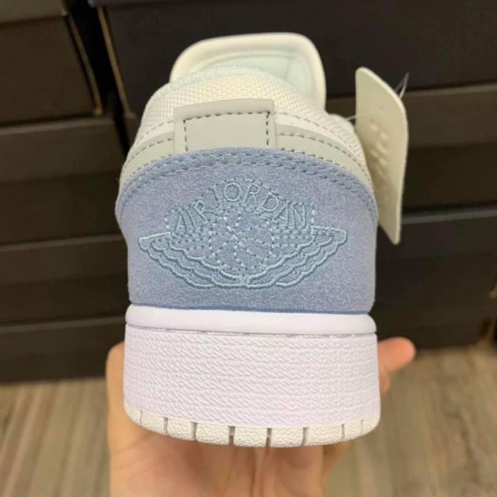 Giày Thể Thao Nam Nữ Siêu Nhẹ Cổ Thấp JD1, Giầy Sneaker Nike Jordan 1 Low Paris Xám Trắng Da Cao Cấp Giá Rẻ
