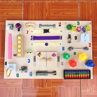 Bảng bận rộn 💞 Busy board công cụ giảng dạy giáo dục sớm Montessori