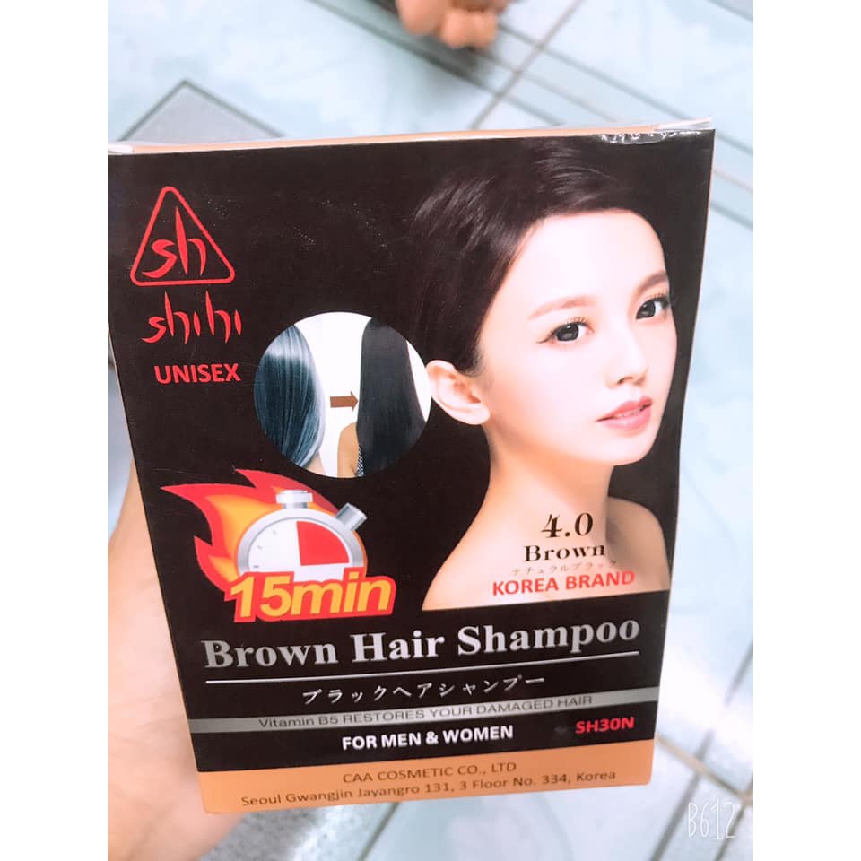 [COMBO 10 GÓI] Dầu gội phủ bạc shihi - Không cần nhuộm vẫn đen tóc | Dầu gội phủ bạc Hàn Quốc