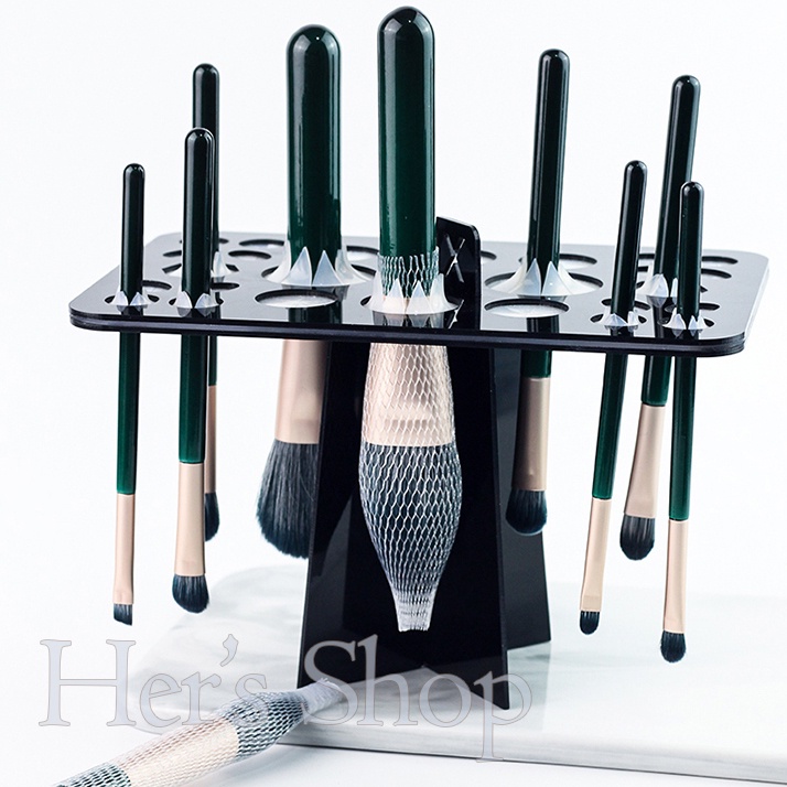 Giá Phơi Cọ Trang Điểm 26 Ô Tròn Tiện Dụng Có Thể Gấp Gọn Tiện Dụng