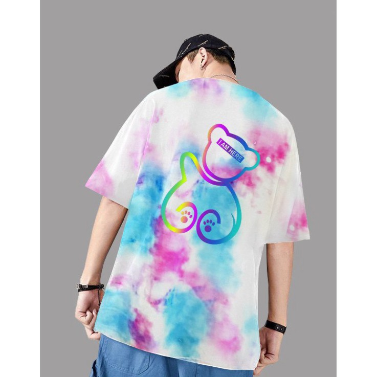 Áo thun loang form rộng vải cotton shophienmai- áo phông nam nữ phong cách ulzzang