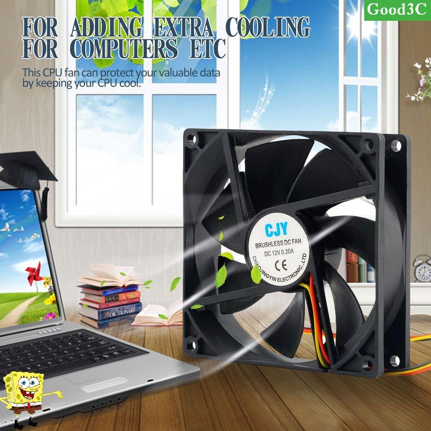 12V 3-Pin 9cm 90 x 25mm 90mm CPU Heat Sinks Cooler Fan DC Cooling Fan 65 CFM