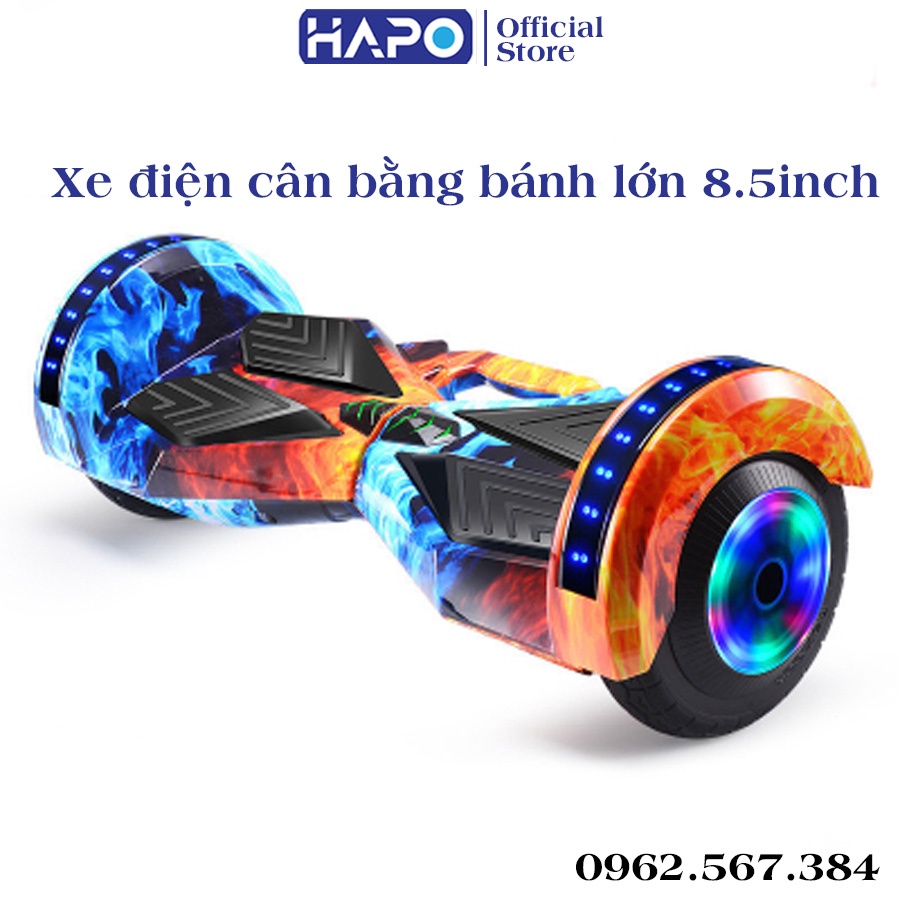 Xe điện cân bằng 8 inch.Xe cân bằng điện 2 bánh cho người lớn bánh 8 inch loa bluetooth đèn phát sáng
