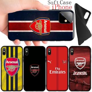 Ốp lưng silicone TPU hình logo câu lạc bộ Arsenal cho iPhone 11 Pro XR X XS Max 6 6s 7 8 Plus