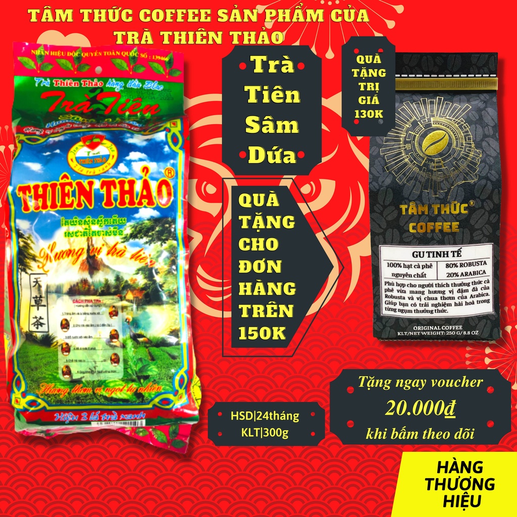 Trà sâm dứa Thiên Thảo hương vị trà tiên 300g đặc sản Đà Lạt_HÀNG CÔNG TY