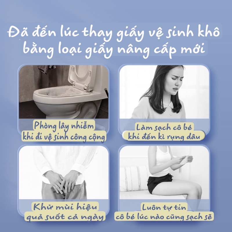 Khăn giấy ướt phụ khoa vệ sinh vùng kín dành cho phụ nữ