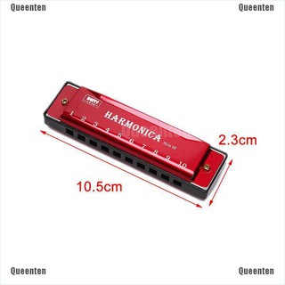 Queenten Kèn Harmonica 10 Lỗ Chuyên Dụng Cho Người Mới Bắt Đầu