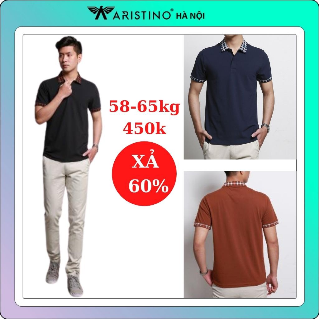 Áo polo nam ARISTINO form rộng- reguler-còn S (58-65 KG)-aps050s8