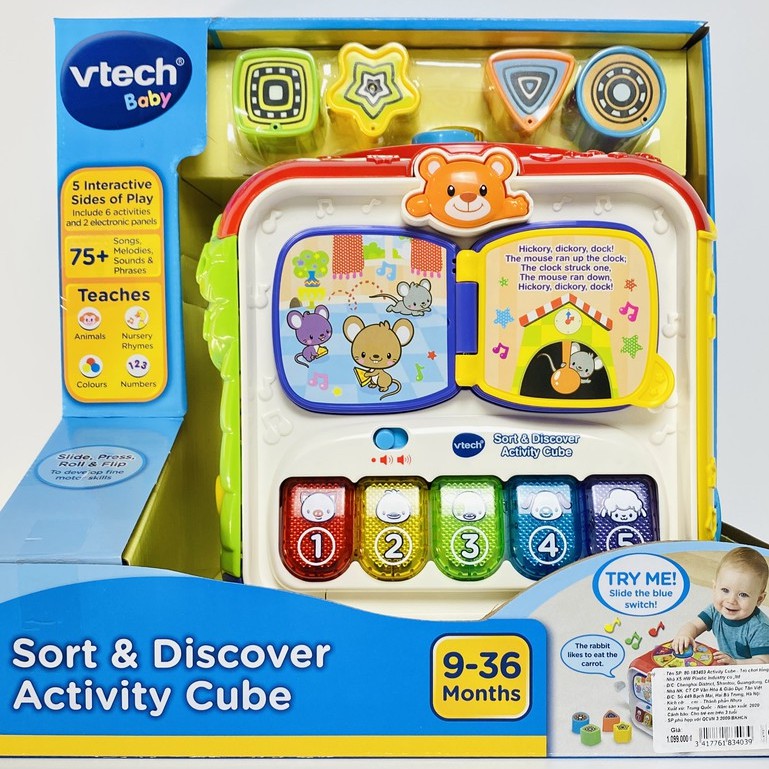 Đồ Chơi Trẻ Em Vtech - 80-183403 Activity Cube - Trò Chơi Tổng Hợp (Đỏ)