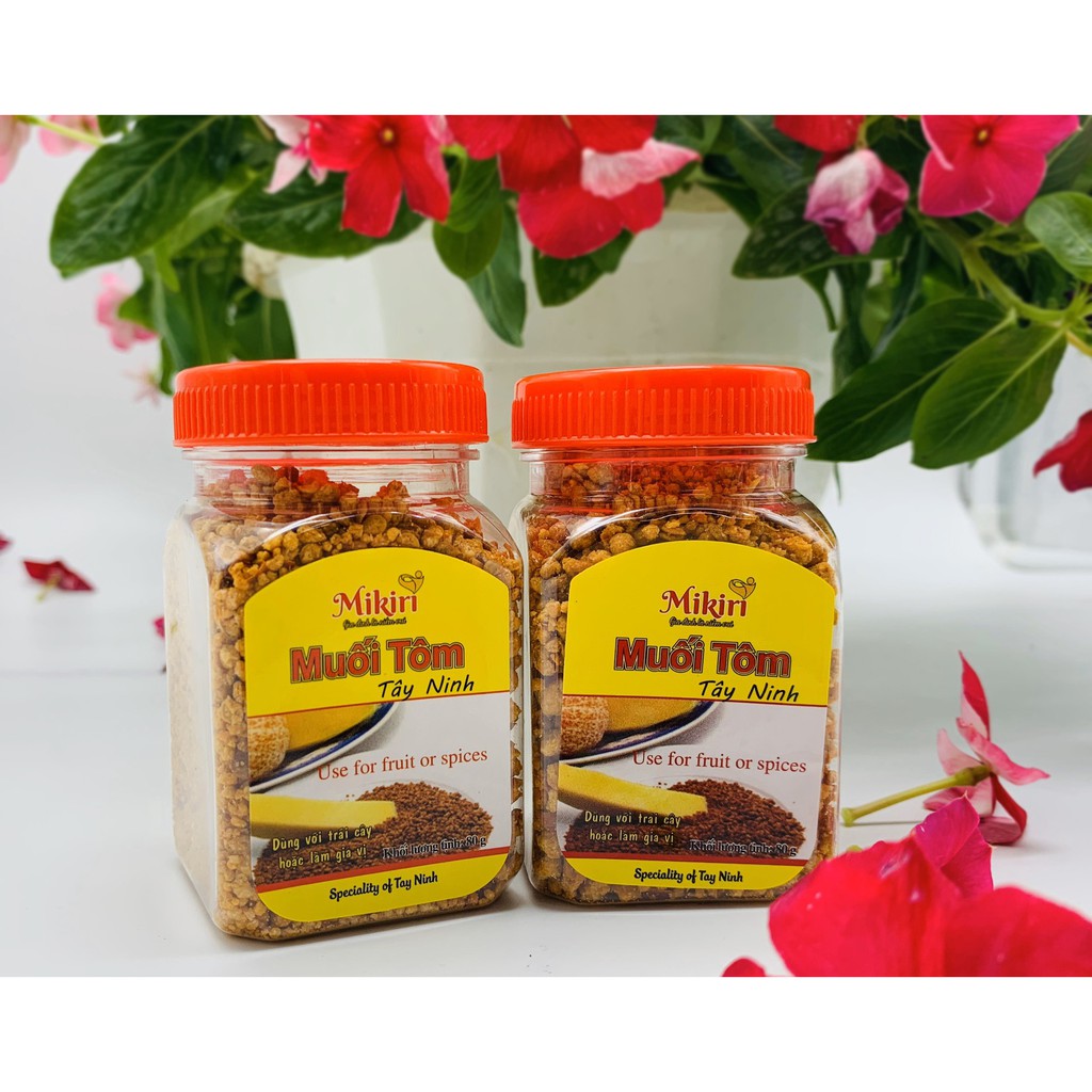Muối Tây Ninh New - Muối Tôm 1 Hủ 80-85gr - Đảm Đang Mikiri