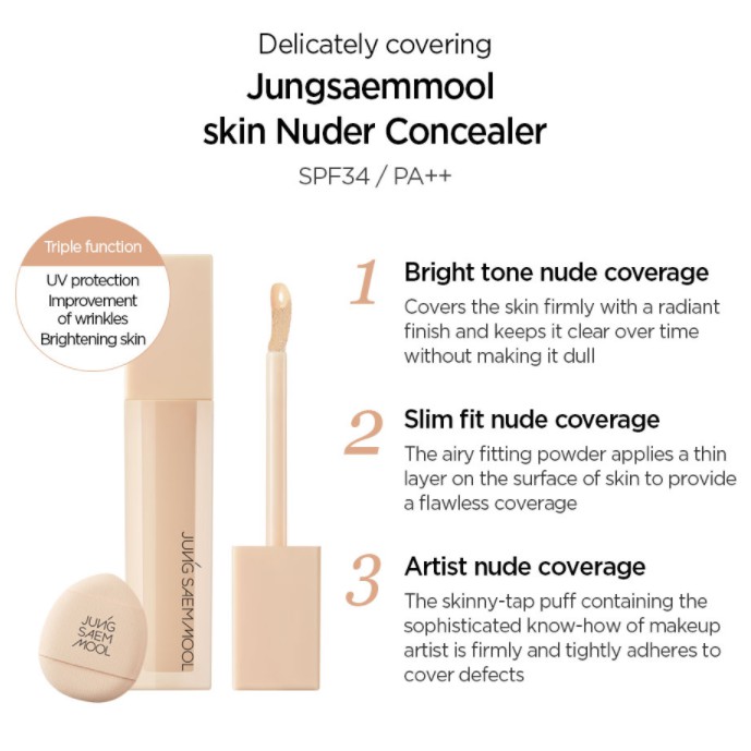 Kem che khuyết điểm cho da JUNGSAEMMOOL Skin Nuder Concealer